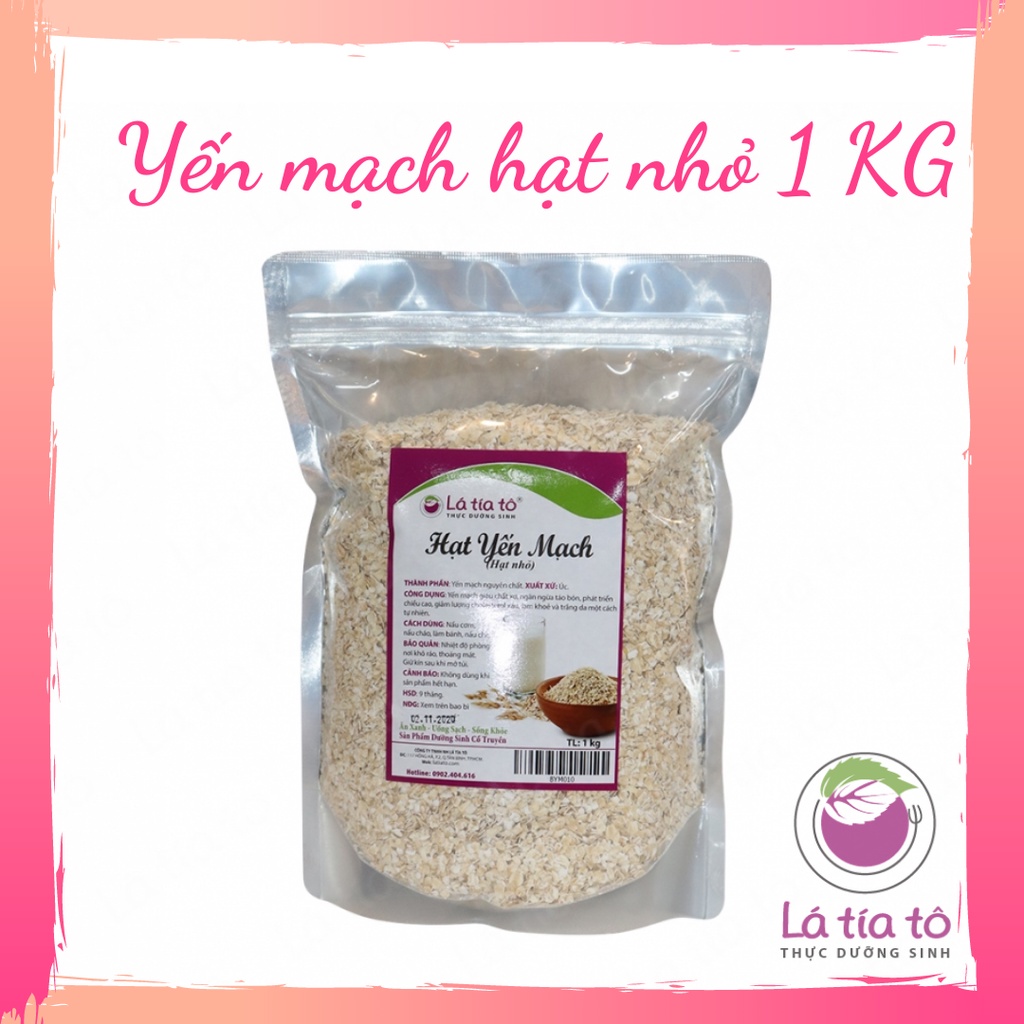 YẾN MẠCH HẠT NHỎ 1KG- LÁ TÍA TÔ