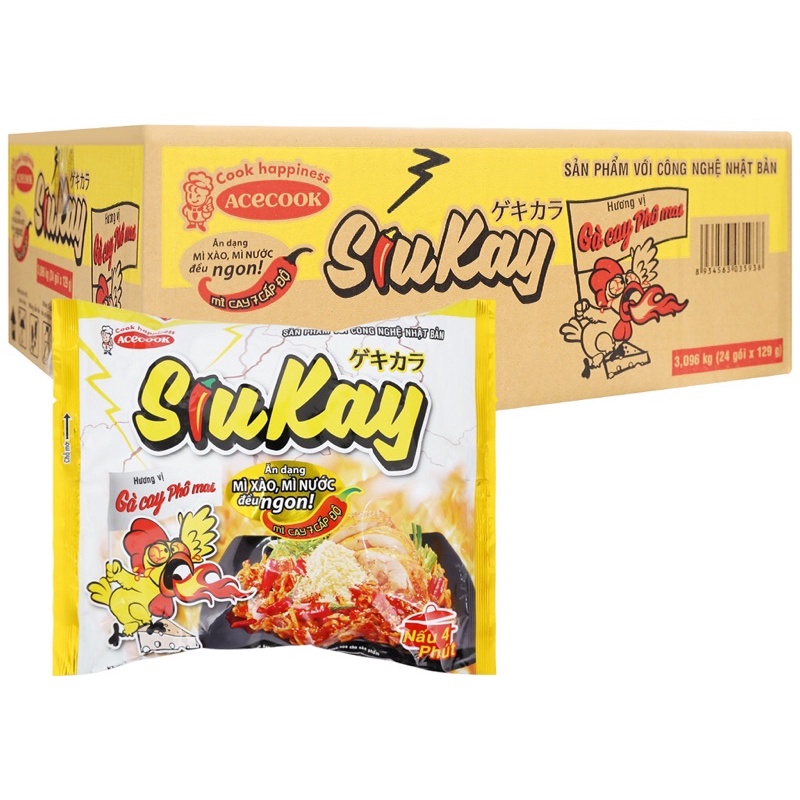 Thùng 24 gói mì siukay