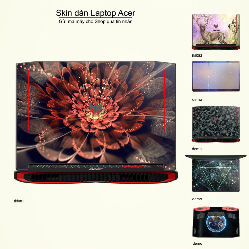 Skin dán Laptop Acer in hình thiết kế _nhiều mẫu 8 (inbox mã máy cho Shop)