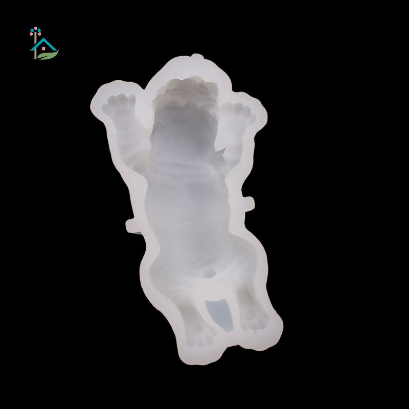 Khuôn làm bánh/ kem/ pudding bằng silicone hình con chó Shar Pei 3D đáng yêu