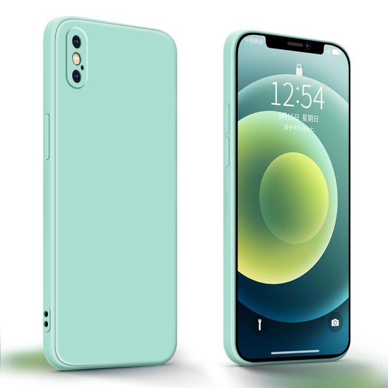 Ốp Điện Thoại TPU Nhung Cạnh Vuông Cho iPhone X XS XR XS Max