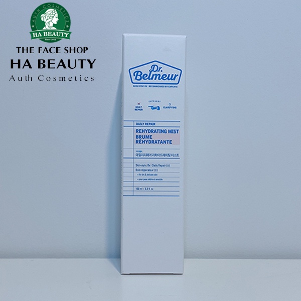 Xịt khoáng dưỡng ẩm phục hồi da mặt cấp ẩm Hàn Quốc The Face Shop Dr Belmeur Daily Repair Rehydrating Mist 100ml