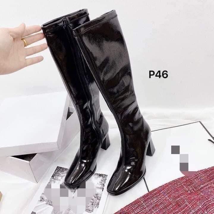 BOOT ĐÙI CAO CỔ DA BÓNG 7P SÀNH ĐIỆU DA MỀM CÓ KHÓA SƯỜN CAO CẤP HÀNG QC CAO CẤP | BigBuy360 - bigbuy360.vn