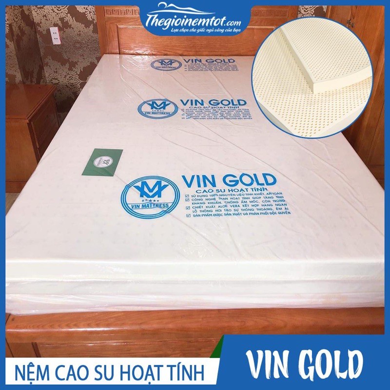 Nệm cao su nhân tạo hoạt tính Vin Gold - Siêu giá rẻ