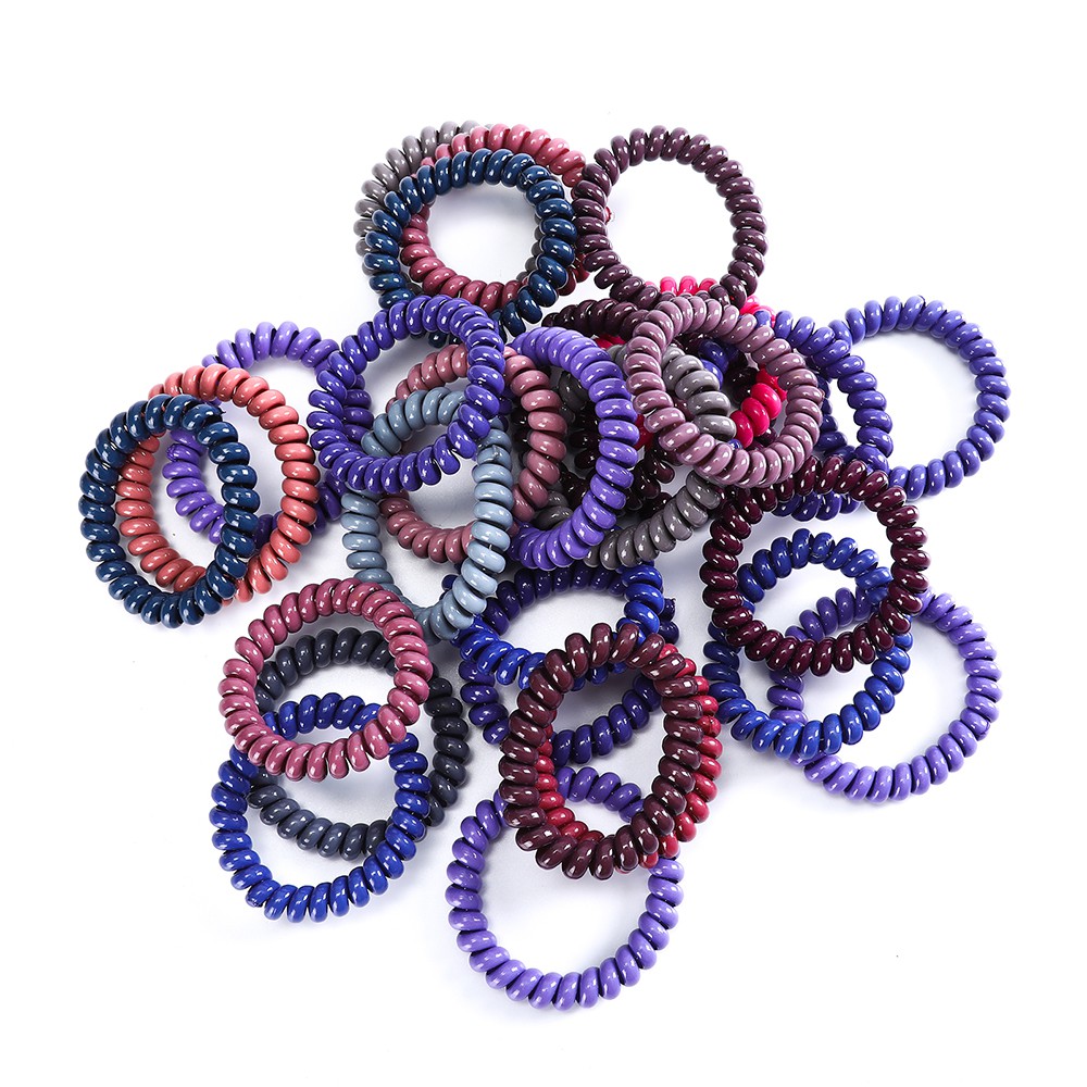 Haimeikang Set 5 Dây Cột Tóc Co Giãn Nhiều Màu Sắc