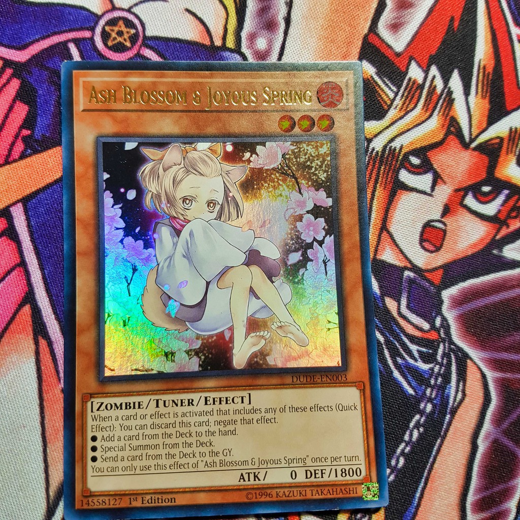 Thẻ bài Yugioh chính hãng | Ash Blossom & Joyous Spring | DUDE Ultra Rare