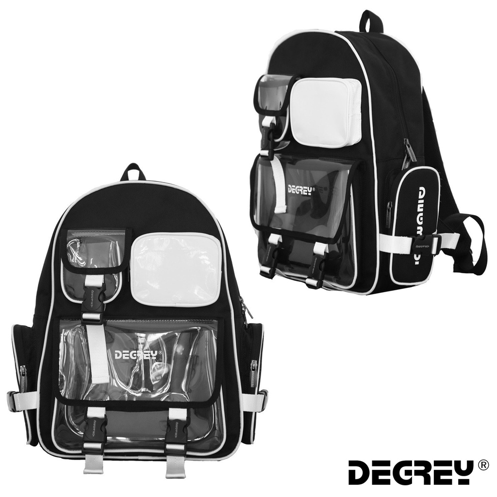 [Mã SKAMA8 giảm 8% đơn 300K] Basic Backpack Degrey Trắng - BBD Trắng