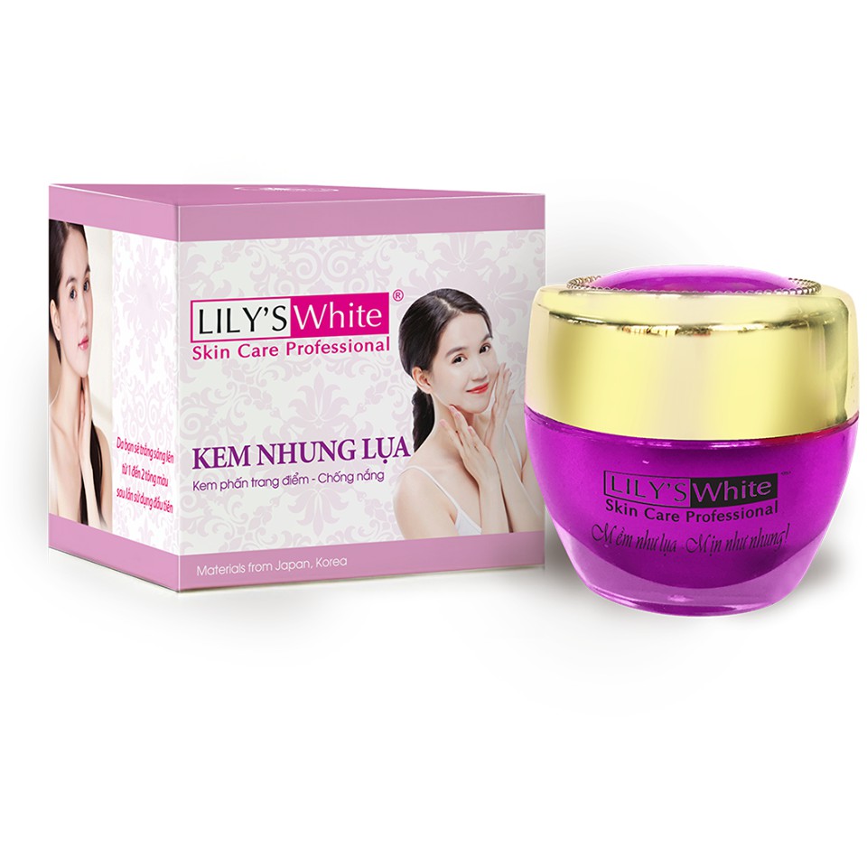 Kem nhung lụa Lily's White (Kem phấn trang điểm chống nắng)