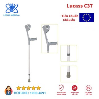 Đôi nạng nách hợp kim nhôm lucass c37 - dụng cụ hỗ trợ phục hồi chức năng