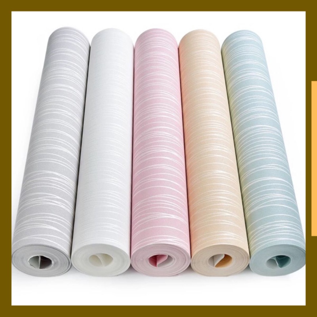 Giấy dán tường chất liệu thô lụa hình vân chỉ khổ 53 cm dài 10 m ( chưa keo)