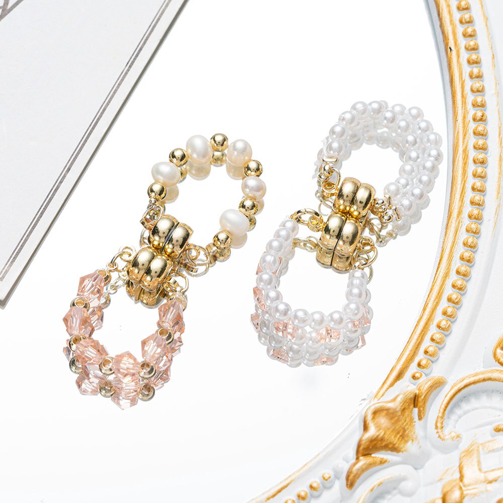 1 Khuyên Tai / Mũi Đính Ngọc Trai / Nam Châm Thanh Lịch Cho Nữ