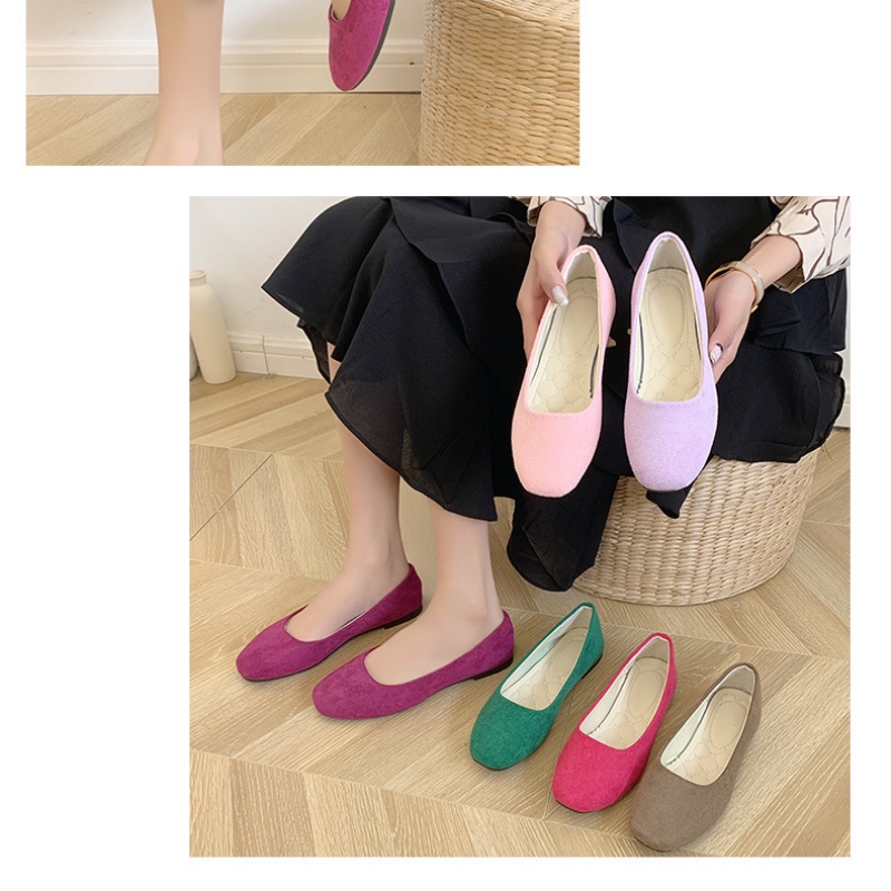 Giày Lười Da Lộn Plus Size 35-43