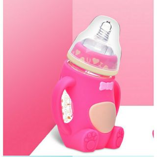 Bình sữa gấu siêu cute 240ml, cho bé 0-12 tháng