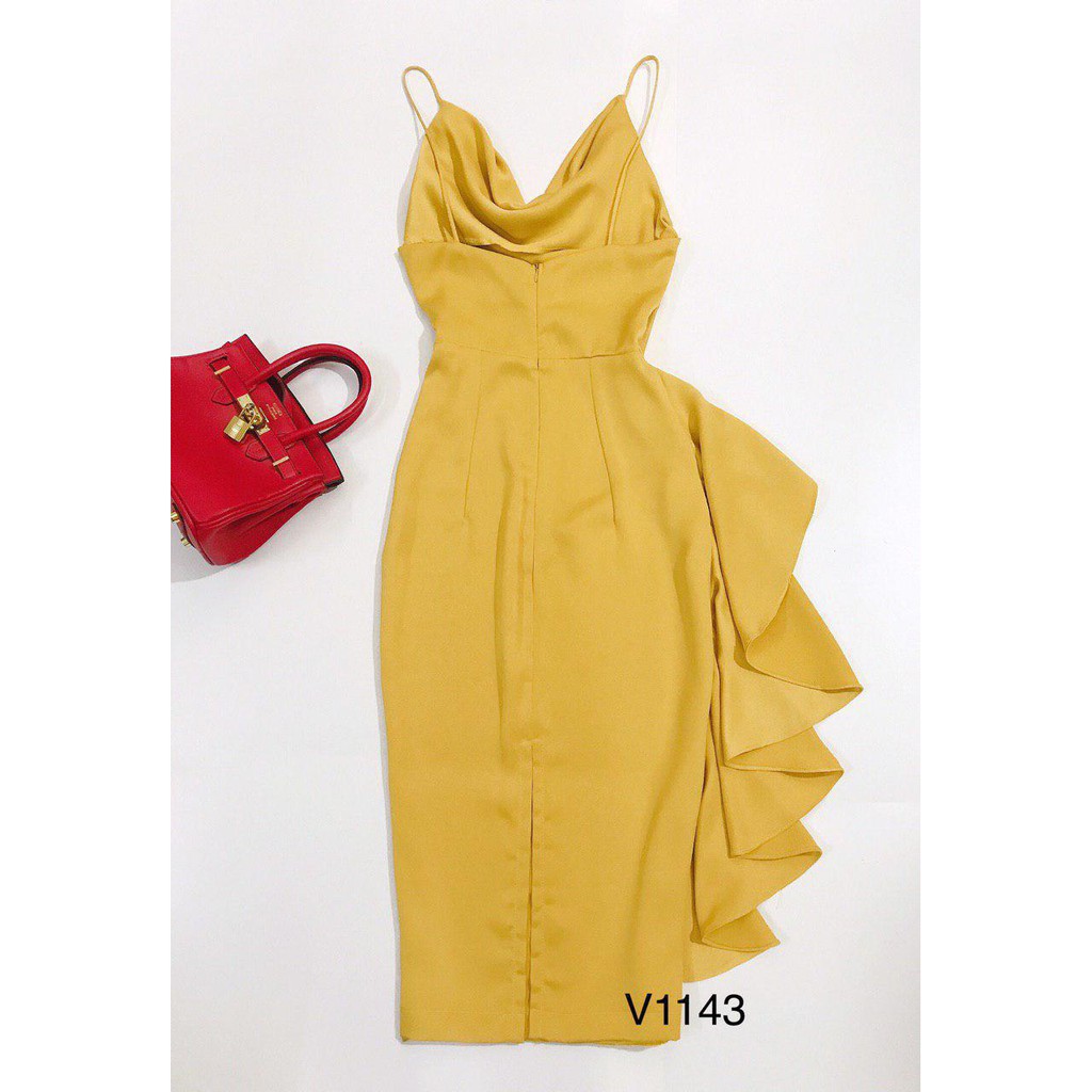 [ xả kho ] MiD Đầm hai dây dự tiệc V1143 Mie Design kèm ảnh thật