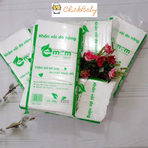 Khăn vải khô đa năng EMOM 300G-400G cao cấp tiết kiệm hơn cho mẹ và bé sơ sinh- ChickBabyShop