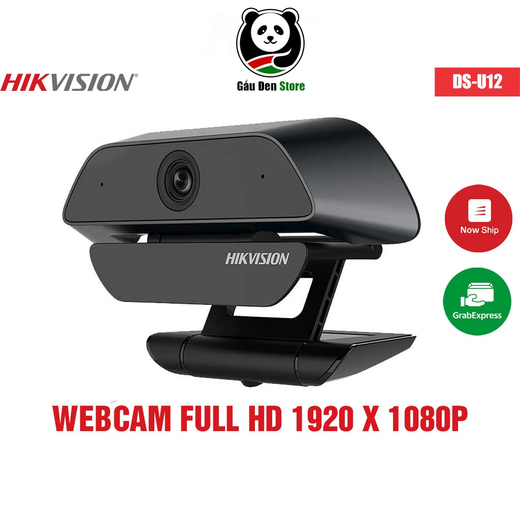 [Hàng Chính Hãng] Webcam Hikvision DS-U12 độ phân giải Full HD (1920×1080) Siêu Nét - Tích Hợp Mic Đàm Thoại