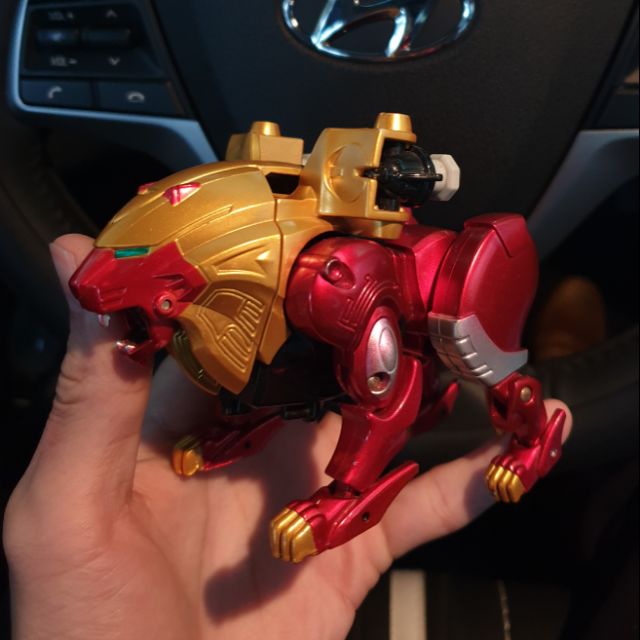 Mô hình Gao lion siêu nhân gao sư tử đỏ robot lắp ghép
