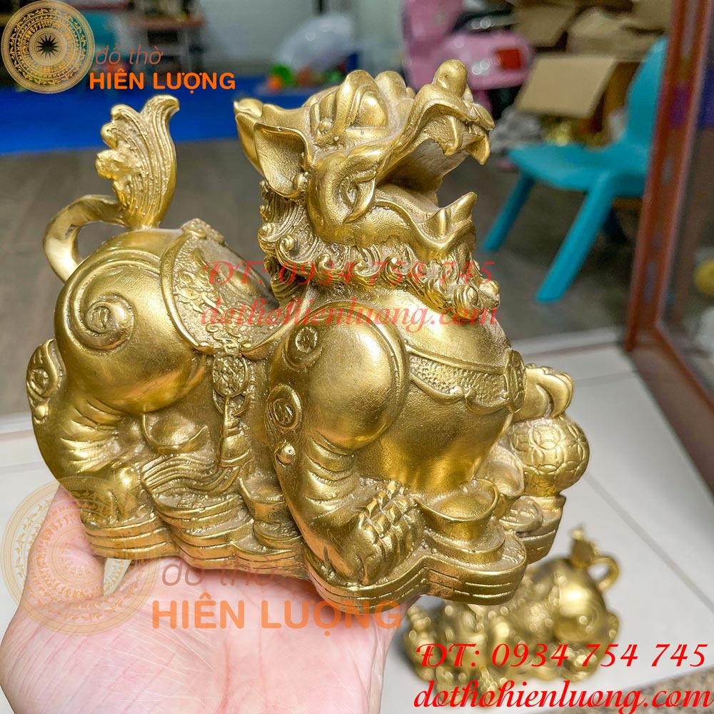 Tỳ hưu như ý bằng đồng phong thủy 3 cỡ