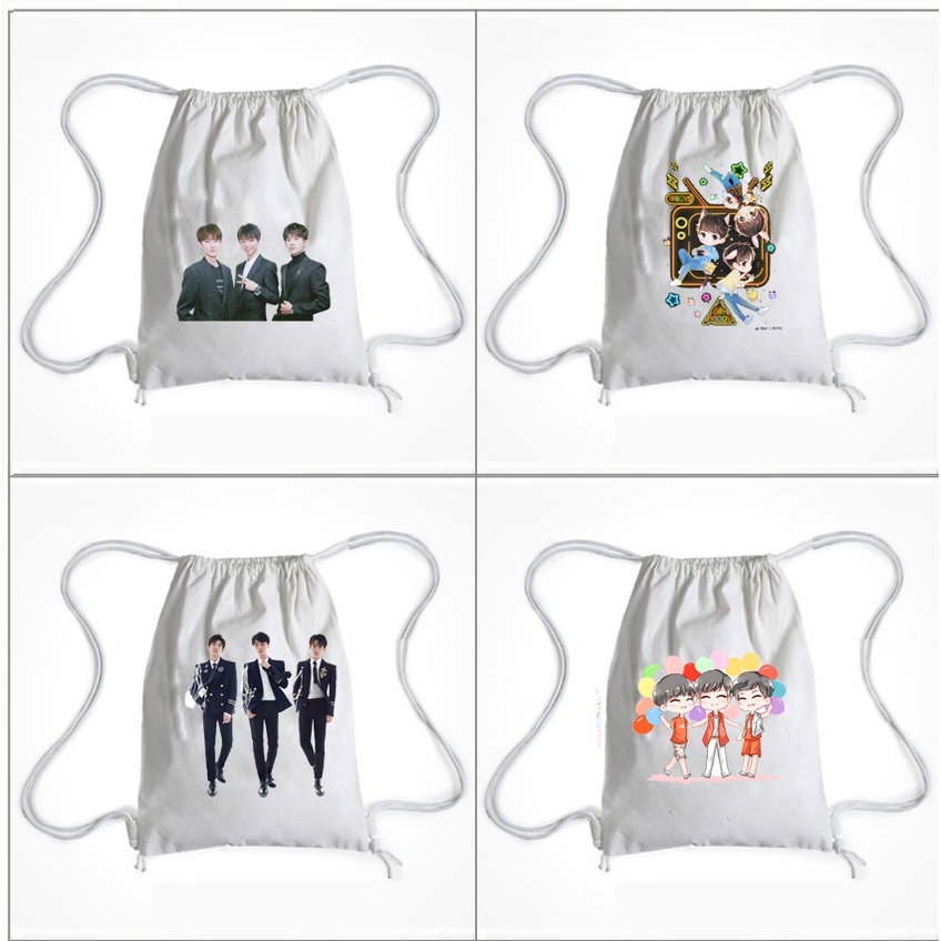 Balo Dây Rút TFBoys BLRI35 Túi Rút hoạt hình thời trang cute dễ thương idol