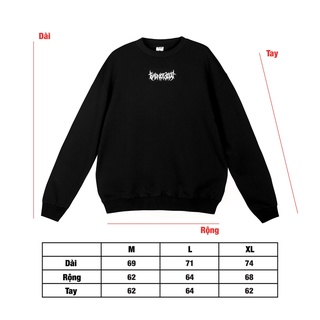 Áo Sweater BADNOTGOOD PENTA TYPO (Đen)