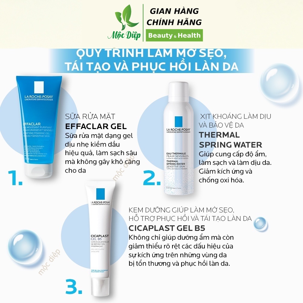 Gel b5 La Roche Posay phục hồi 40ml Kem dưỡng ẩm da - Mộc Diệp