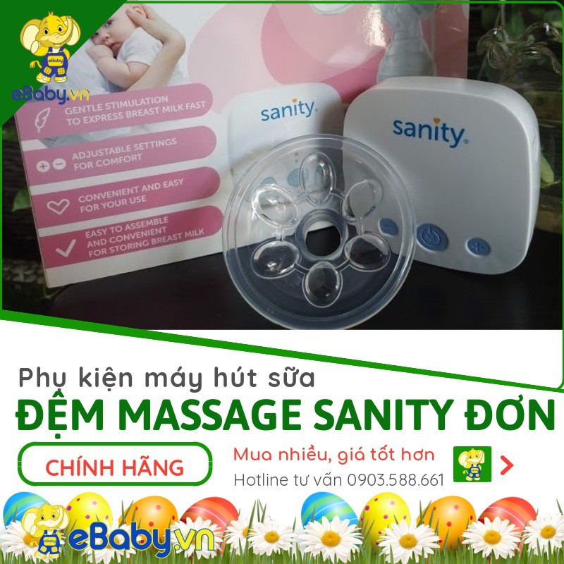 [SANITY] Phụ kiện lẻ New 100% Dùng cho máy hút sữa SANITY ĐƠN - Bình sữa, Van, Dây ống hơi, Cổ_phễu, Đệm massage, Củ sạc