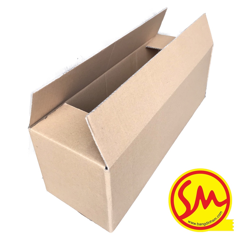 THÙNG CARTON, HỘP GIẤY CARTON 3 lớp 50x16x16 sóng B chuyên dùng ĐÓNG GÓI CÁC SẢN PHẨM, VẬN CHUYỂN MỘT CÁCH DỄ DÀNG