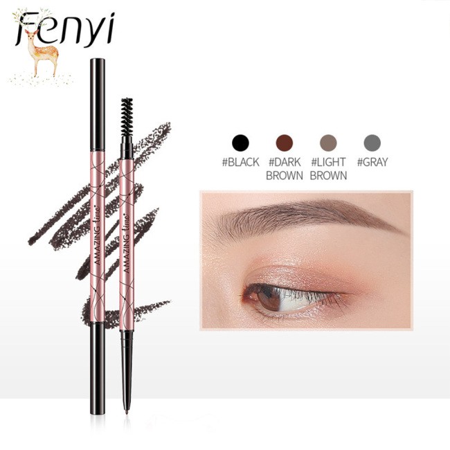 (Hàng Mới Về) Bút Chì Vẽ Lông Mày Hai Đầu Xoay Tự Động Kháng Nước Lâu Trôi | BigBuy360 - bigbuy360.vn