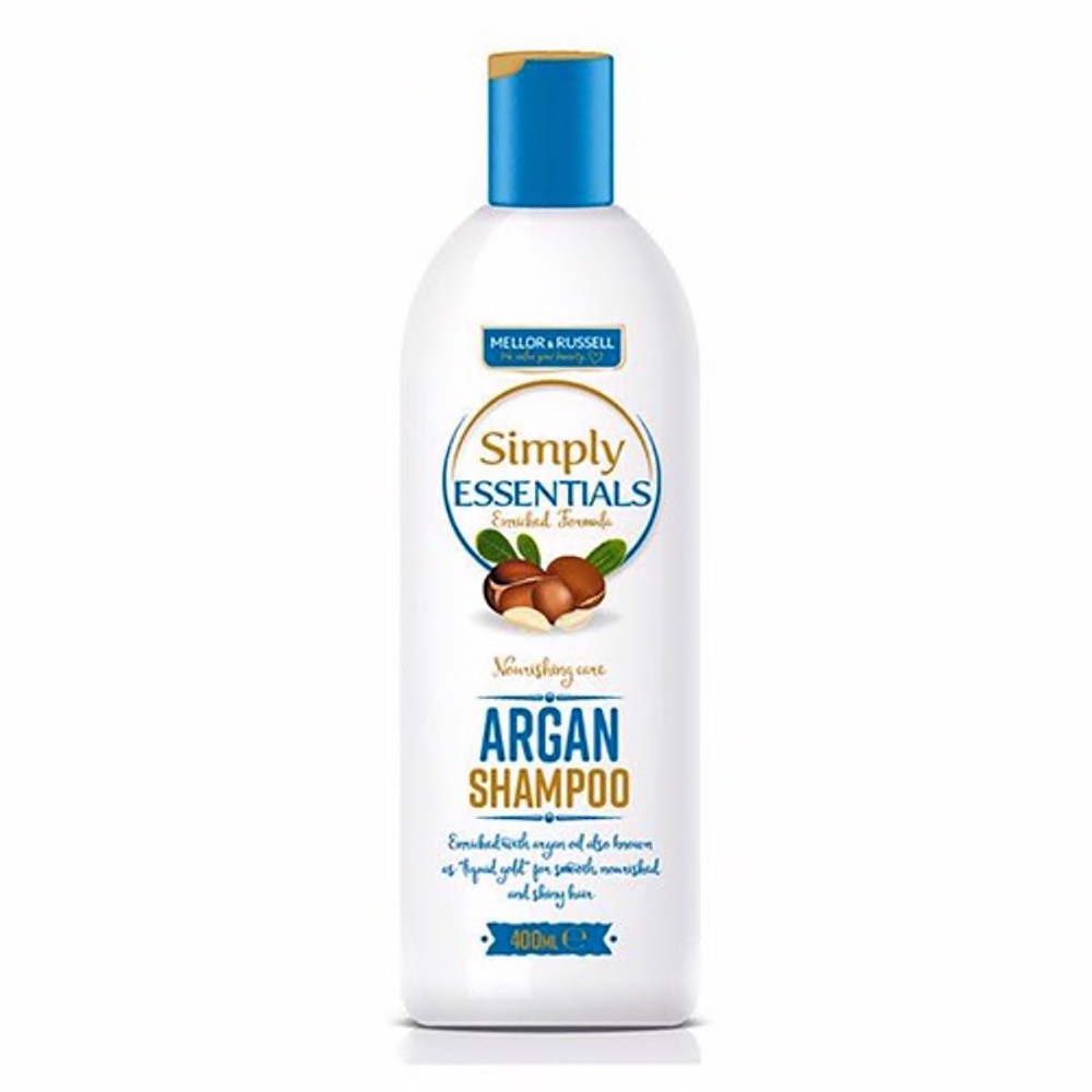 Dầu Gội Simply Essentials Shampoo Argan Suitable For Damaged Hair Nuôi Dưỡng Dành Cho Tóc Nhờn 400ml