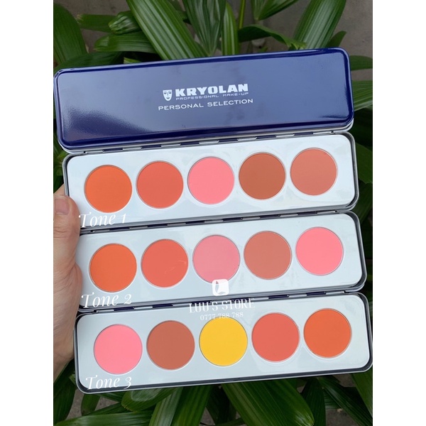 Bảng Má Hồng Kryolan 5 ô