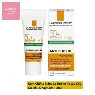 Kem chống nắng Laroche-Posay 🍓FREESHIP🍓 Gel Cream Dry Touch SPF 50+ (3ml).