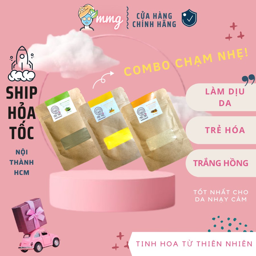 Combo Mặt nạ rửa Chạm MMG da nhạy cảm (Handmade)