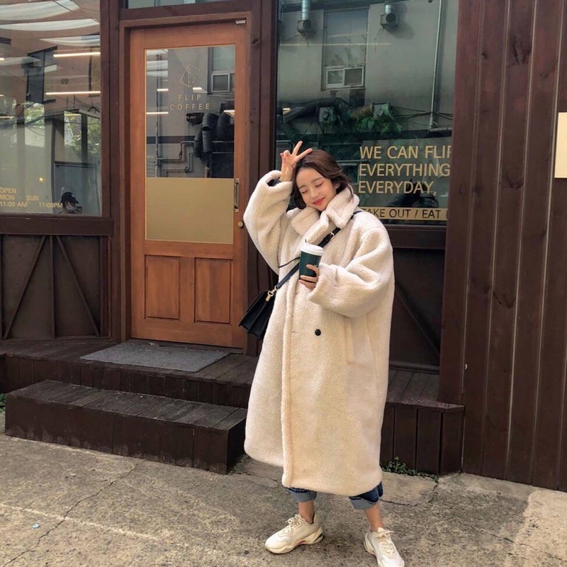 ÁO KHOÁC LÔNG DÁNG DÀI ULZZANG