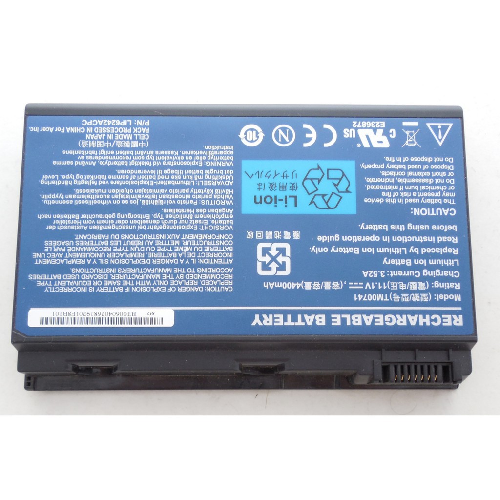 Pin Laptop ACER 5620 - 6 CELL - Extensa 5210 5220 5230 5420 5430 5620 5630 5630EZ 7220 7620 7620Z 7620G  TravelMate 5310