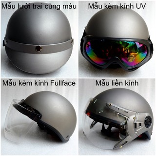 MŨ BẢO HIỂM NỮA ĐẦU THỜI TRANG - LINH KIỆN CAO CẤP - MÀU BẠC