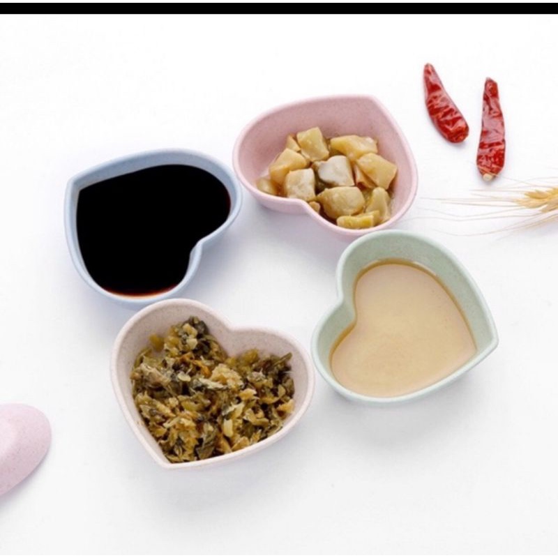 Chén chấm nhựa lúa mạch đựng gia vị nhiều kiểu  xinh xắn