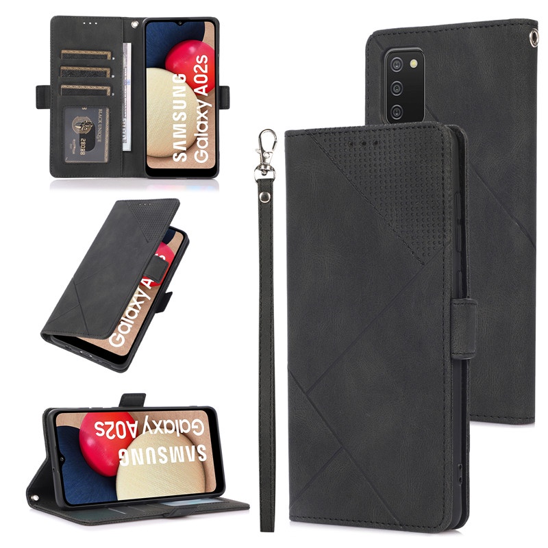 Ốp Điện Thoại Da Gập Gọn Dạng Ví Cho Samsung Galaxy A02S A12 A13 A22 A32 A33 A50 A52 A52S A72 A50S A30S