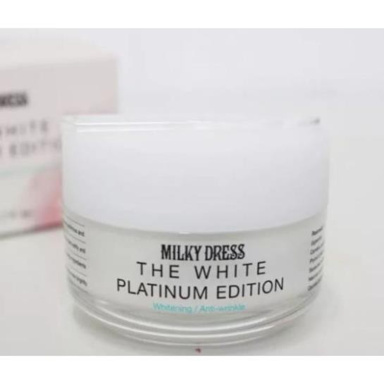 [Size 50ml] Kem Dưỡng Trắng Da Tức Thì Chiết Xuất Từ Hoa Sen Milky Dress The White Platinum Edition