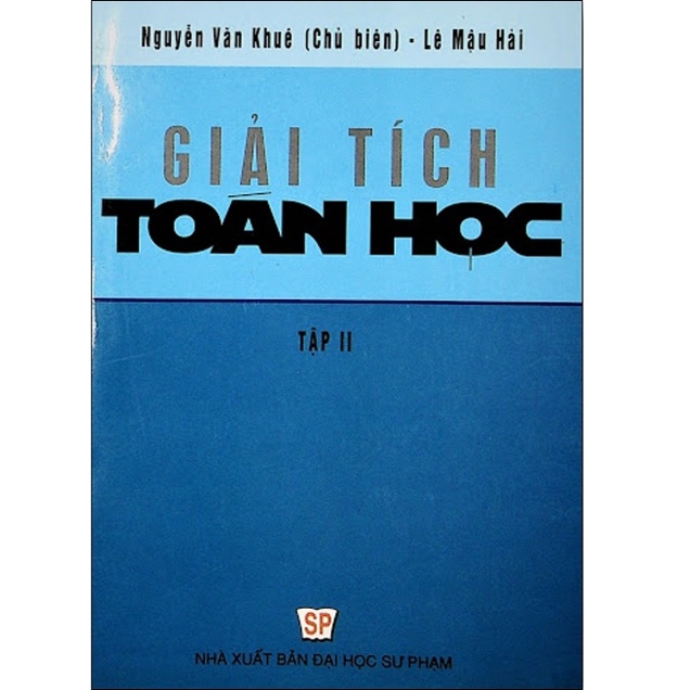 Sách - Giải tích toán học tập 2