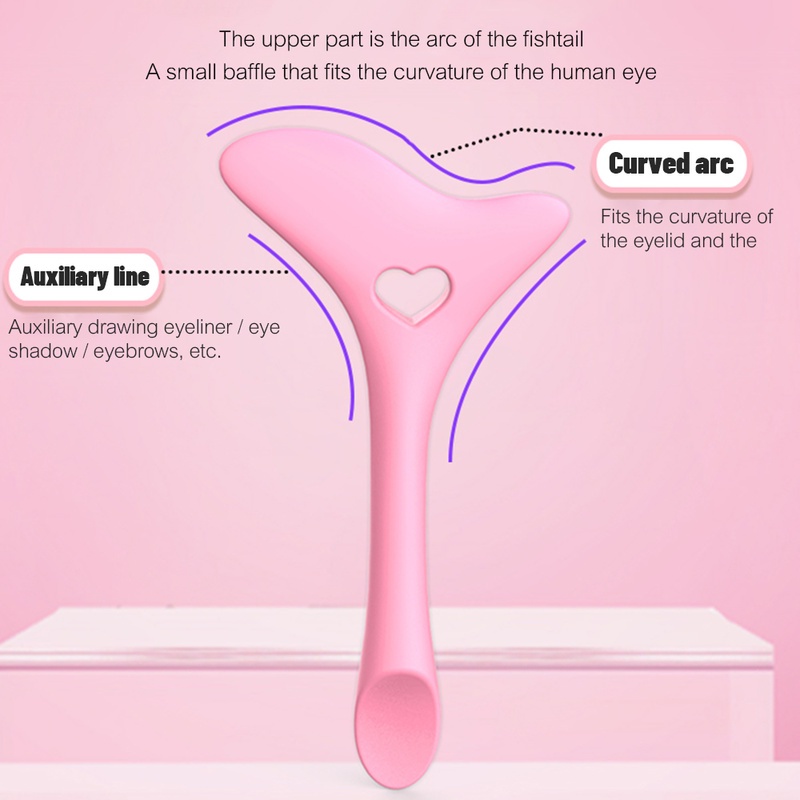 Dụng Cụ Hỗ Trợ Kẻ Mắt/Mascara Bằng Silicone Tiện Dụng