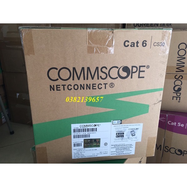 Cáp mạng cat6 24AWG CS30 commscope hàng công ty