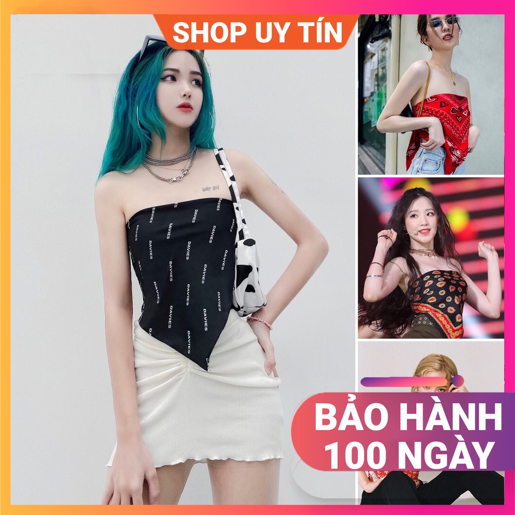 [NowShip - Giao Ngay] Khăn Bandana Quấn Làm Áo BLACKPINK - Khăn Turban Lụa Vuông Quàng Cổ Nữ Đẹp