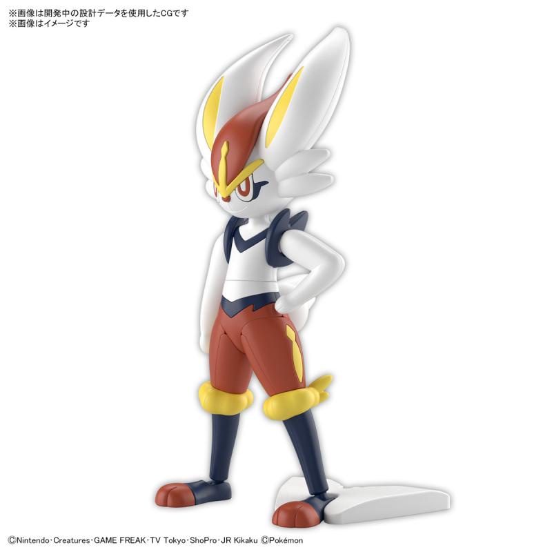 Mô hình lắp ráp Pokémon PLAMO COLLECTION 50 SELECT SERIES Cinderace Bandai  457310262