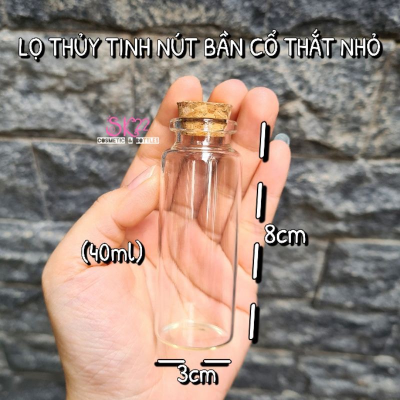 🔸️(Nhiều size)LỌ THỦY TINH NÚT BẦN CỔ THẮT NHỎ🔸️