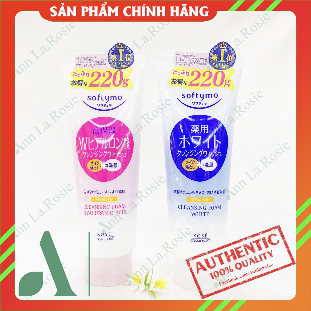 Sữa rửa mặt Kose Softymo 220gr Nhật Bản