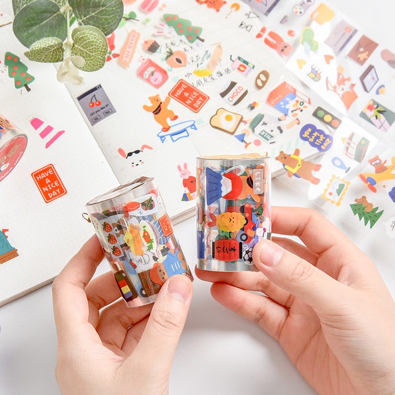 Cuộn tem sticker dài 3m nhiều chủ đề độc đáo