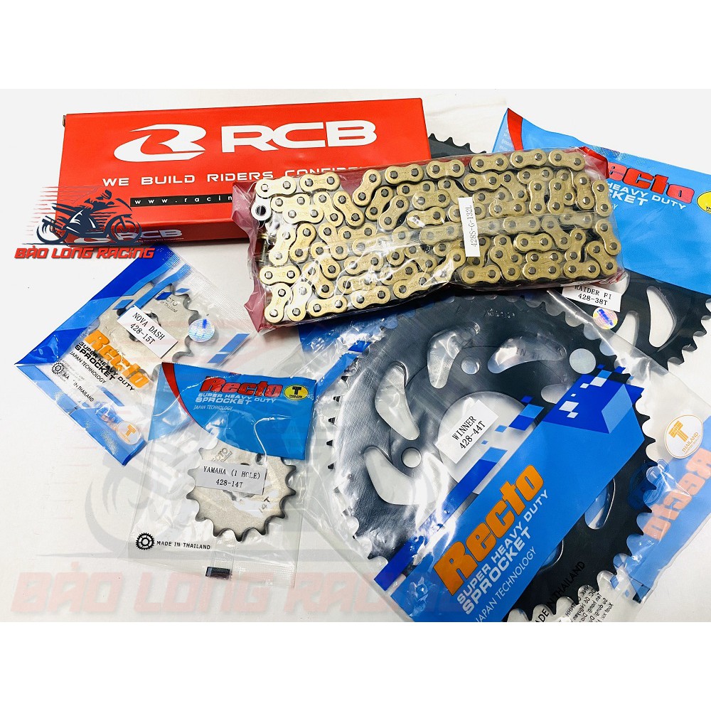 bộ NSD RCB đĩa RECTO gắn Winner,Exciter,Raider,Satria,Sonic,...