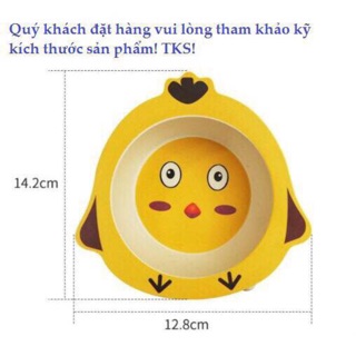 Bát ăn dặm lúa mạch hình thú