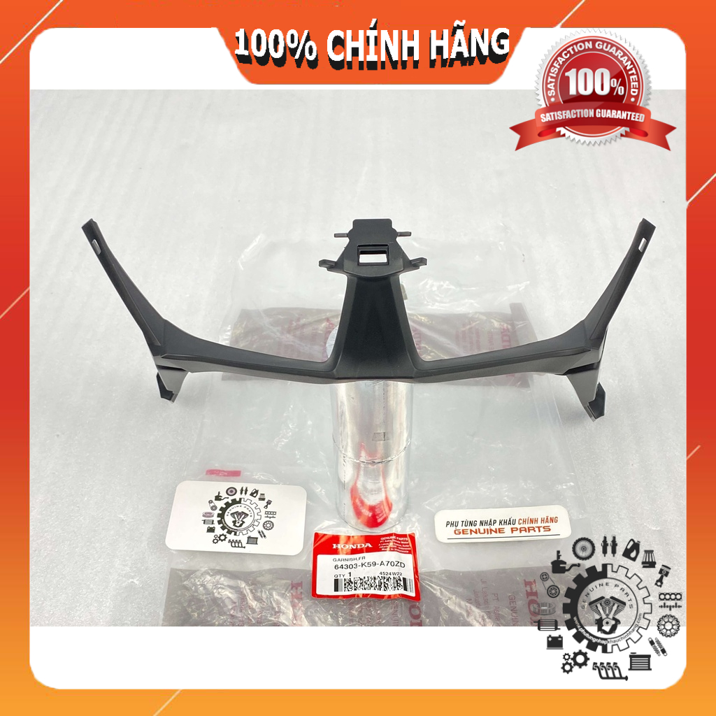 Nhựa nhám viền đèn pha VARIO CLICK 2018 2021 chính hãng Honda, Khung pha đèn 64303K59A70ZD / 64303-K59-A70ZC