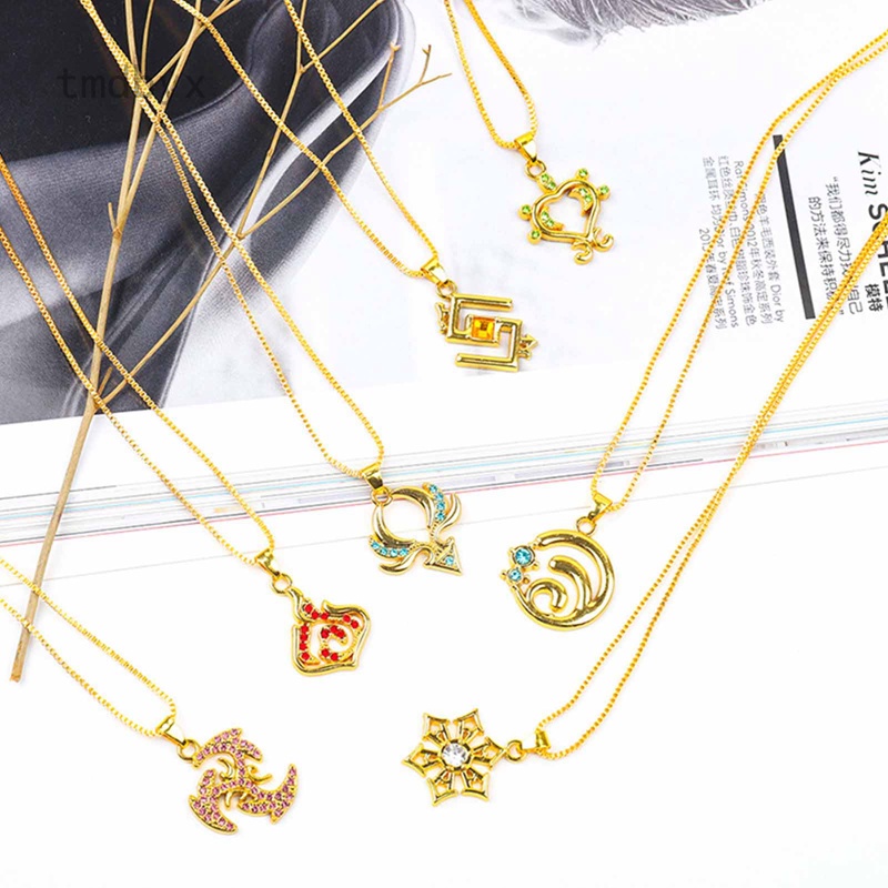 Tmdbyx Vòng cổ Vàng 18K Lấy Cảm Hứng Từ Genshin